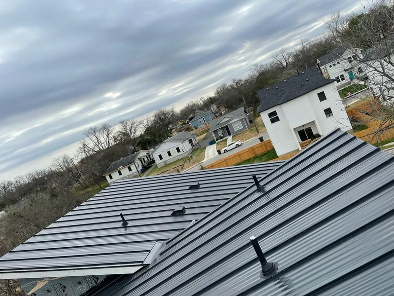 Standing seam metal roof panels with vents for Skylight Repair in Hernando